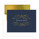 Ornate Scroll Foil Stamped Folded Note Cards with Lined Envelopes Image 4 of 9